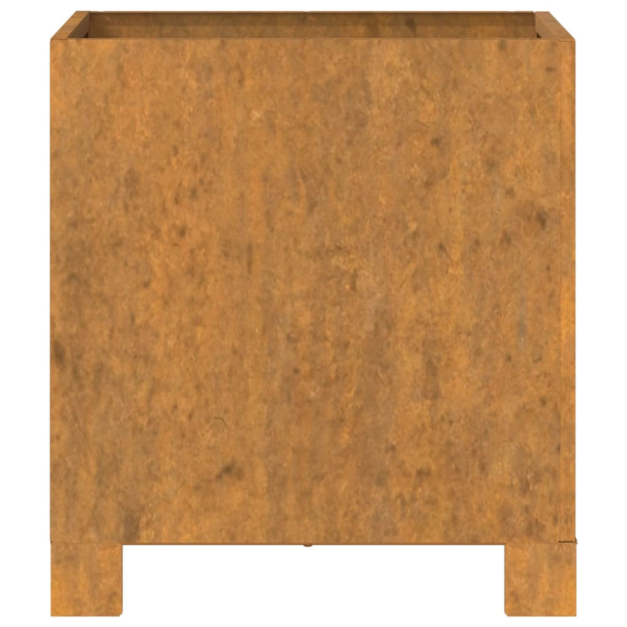 Plantenbak Met Poten Roestig 32X30X33 Cm Cortenstaal