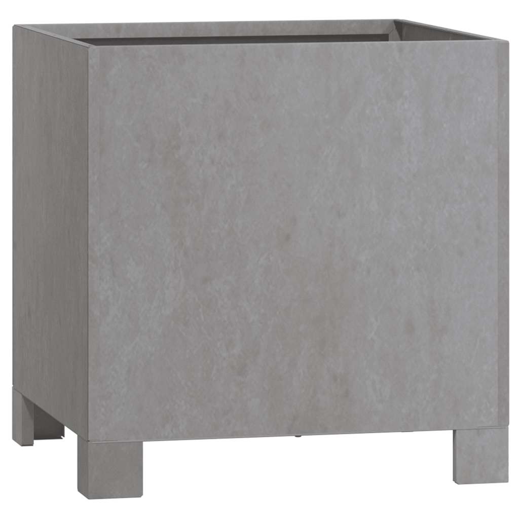 Plantenbakken met poten 2 st roestig 30x30x30 cm cortenstaal