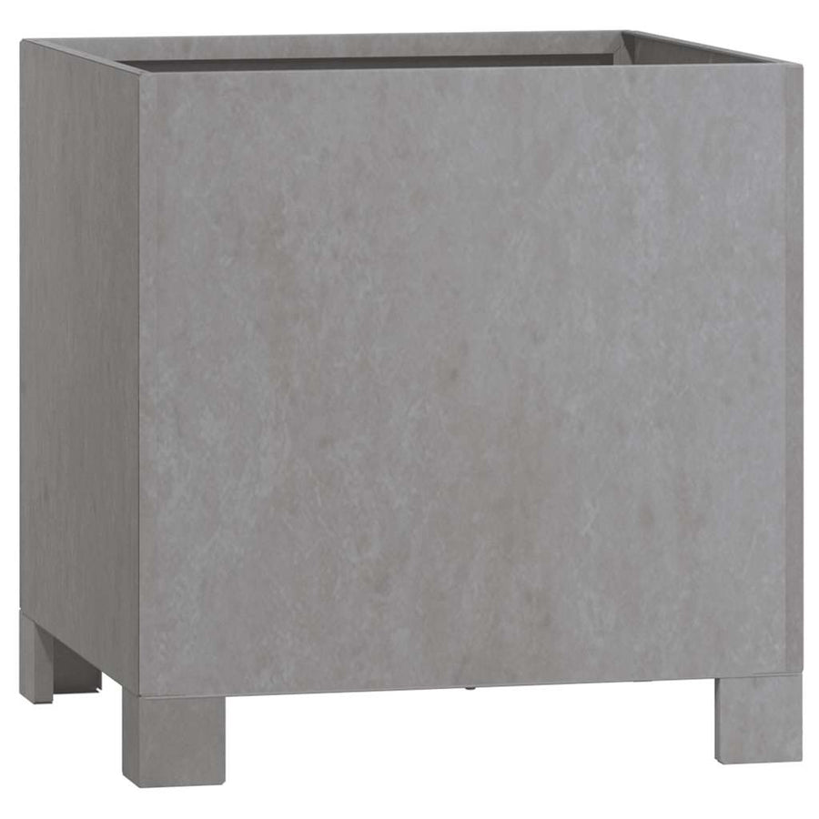Plantenbakken met poten 2 st roestig 30x30x30 cm cortenstaal