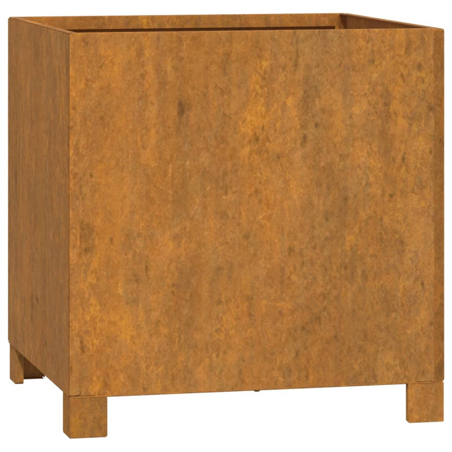 Plantenbakken Met Poten 2 St Roestig 42X40X43 Cm Cortenstaal