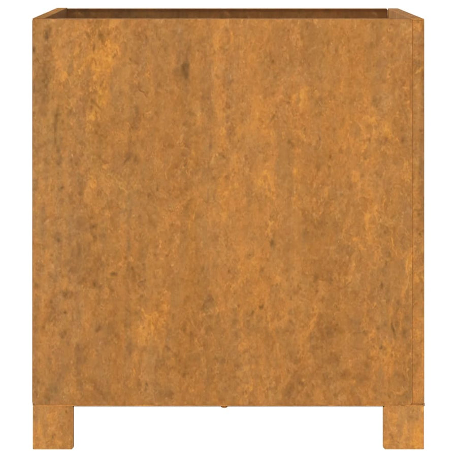 Plantenbakken Met Poten 2 St Roestig 42X40X43 Cm Cortenstaal