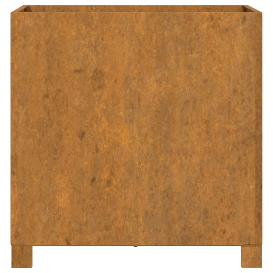 Plantenbak met poten roestig 49x47x50 cm cortenstaal 1 49 x 47 x 50 cm