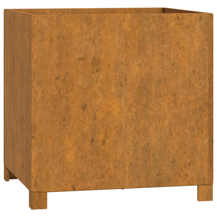 Plantenbakken Met Poten 2 St Roestig 49X47X50 Cm Cortenstaal