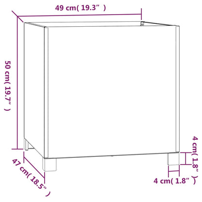 Plantenbakken Met Poten 2 St Roestig 49X47X50 Cm Cortenstaal