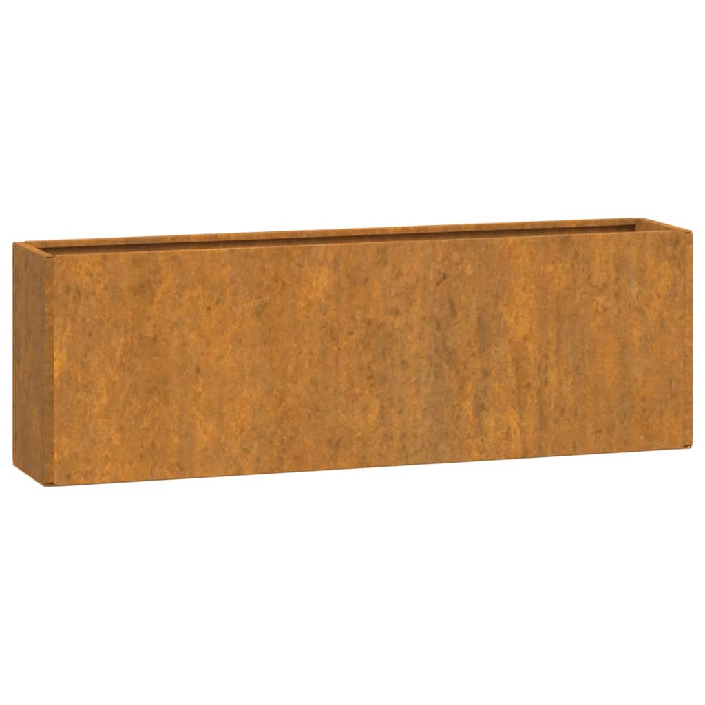 Plantenbakken Wandmontage 2 St 53X10X17 Cm Cortenstaal Roestig