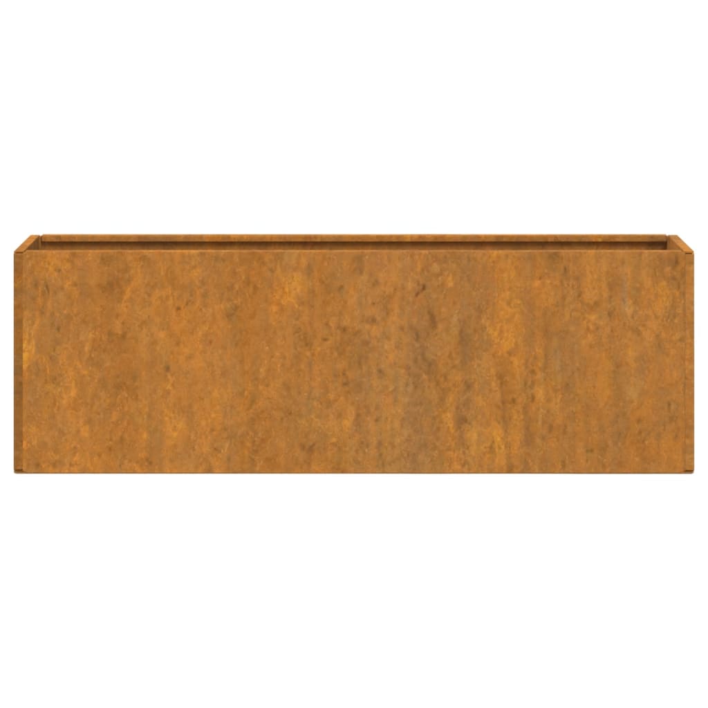 Plantenbakken Wandmontage 2 St 53X10X17 Cm Cortenstaal Roestig