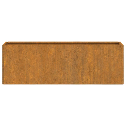 Plantenbakken Wandmontage 2 St 53X10X17 Cm Cortenstaal Roestig