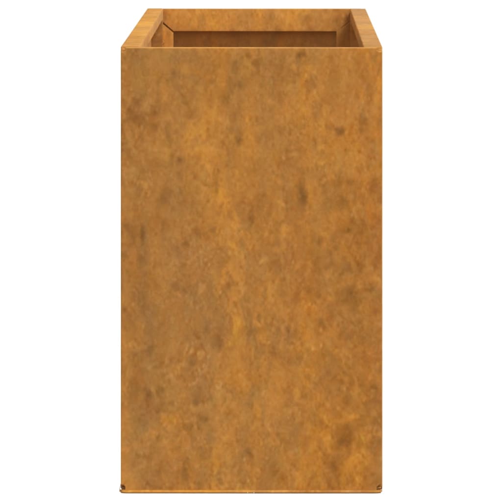 Plantenbakken Wandmontage 2 St 53X10X17 Cm Cortenstaal Roestig