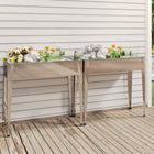 Plantenbakken 2 stuks gegalvaniseerd staal 100x40x90 cm