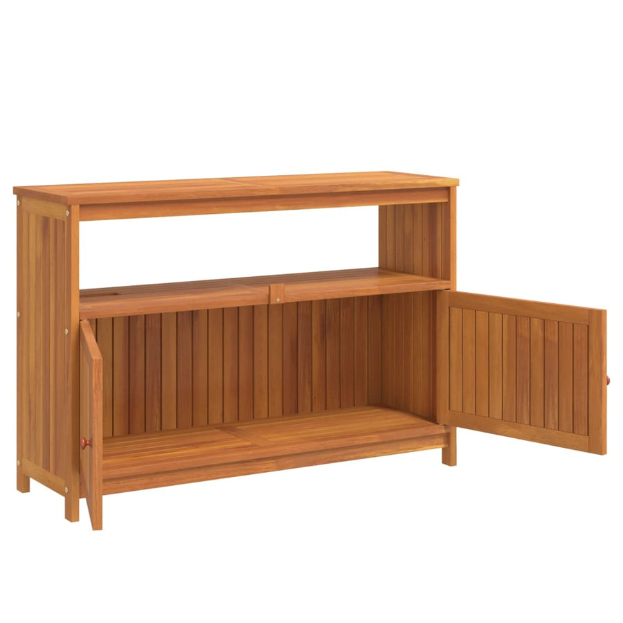 Tuinwandtafel 110x35x75 cm massief acaciahout 110 x 35 x 75 cm
