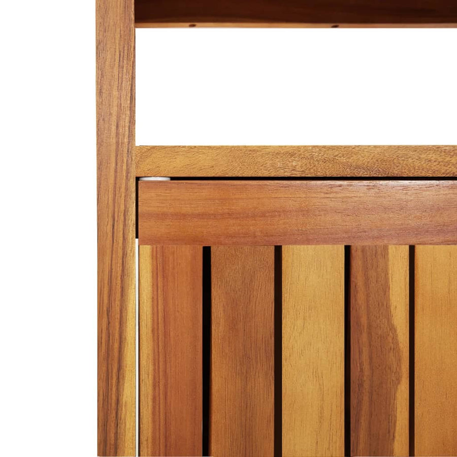 Tuinwandtafel 110x35x75 cm massief acaciahout 110 x 35 x 75 cm