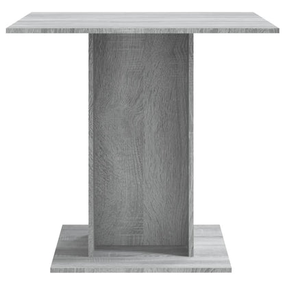 Eettafel 80X80X75 Cm Bewerkt Hout Eikenkleurig Grijs sonoma