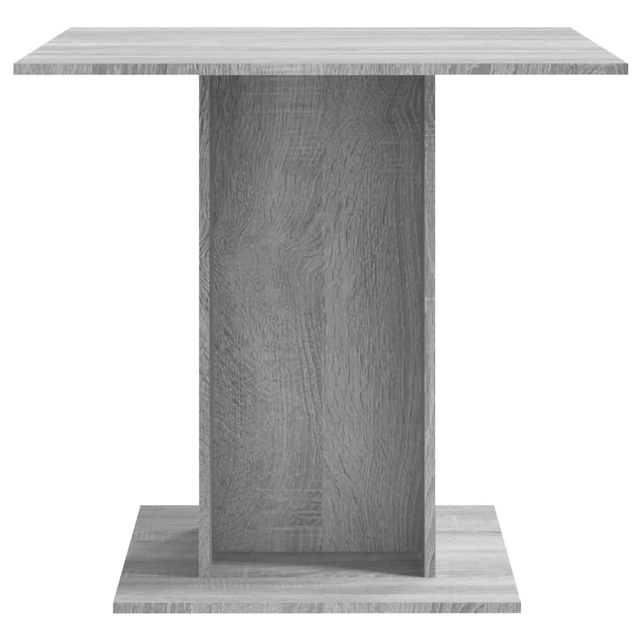 Eettafel 80X80X75 Cm Bewerkt Hout Eikenkleurig Grijs sonoma