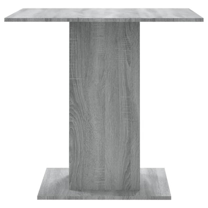Eettafel 80X80X75 Cm Bewerkt Hout Eikenkleurig Grijs sonoma