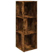 Hoekkast 33x33x100 cm bewerkt hout gerookt eikenkleurig 33 x 33 x 100 cm Gerookt eiken