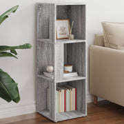 Hoekkast 33x33x100 cm grijs sonoma eiken bewerkt hout