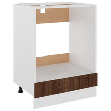 60X46X8,5 Cm Bewerkt Hout Bruin Eikenkleur Ovenkast