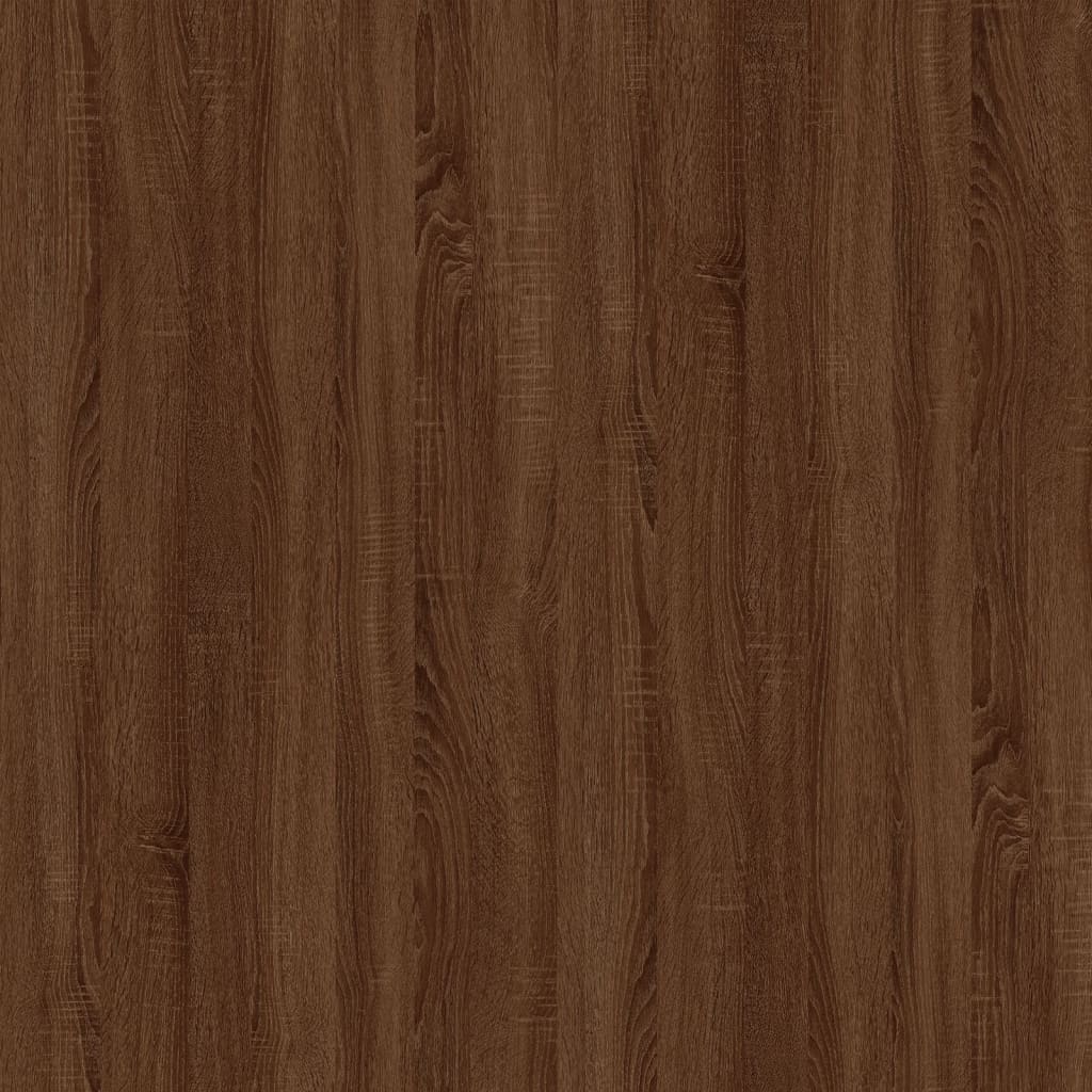 60X46X8,5 Cm Bewerkt Hout Bruin Eikenkleur Ovenkast