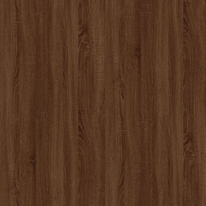 60X46X8,5 Cm Bewerkt Hout Bruin Eikenkleur Ovenkast