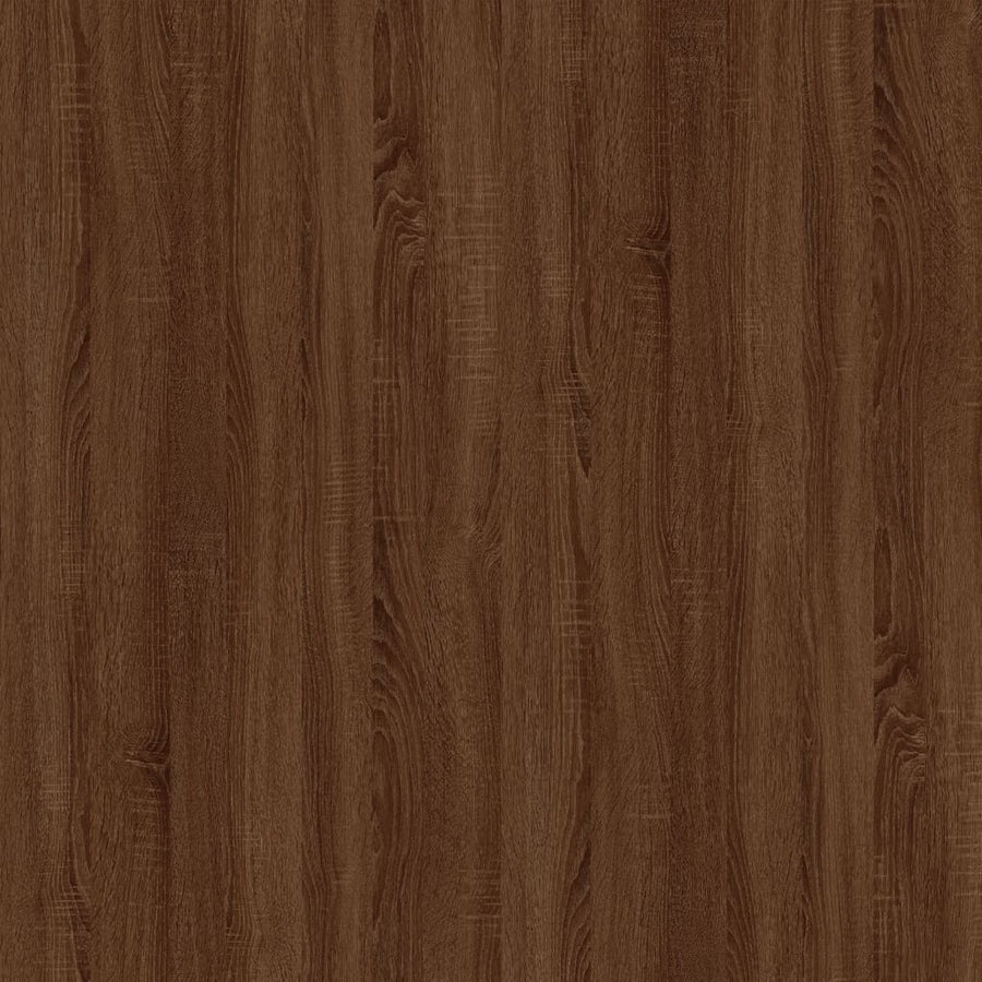 60X46X8,5 Cm Bewerkt Hout Bruin Eikenkleur Ovenkast