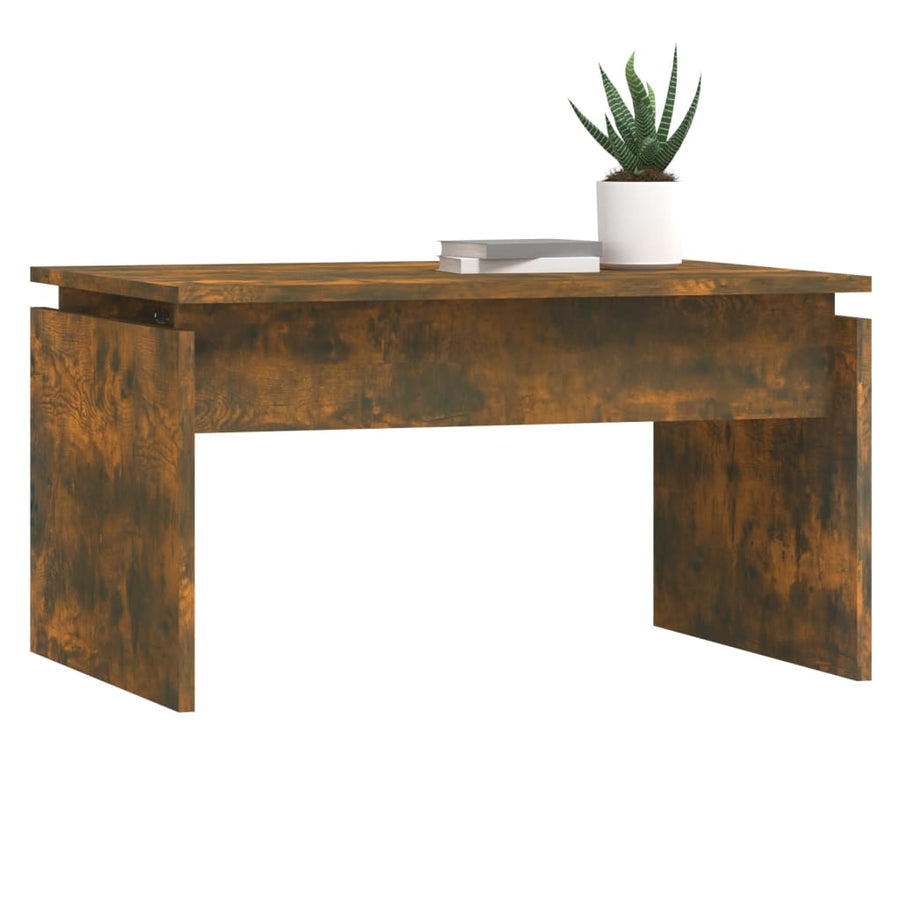 Salontafel 68X50X38 Cm Bewerkt Hout Kleurig Gerookt eiken