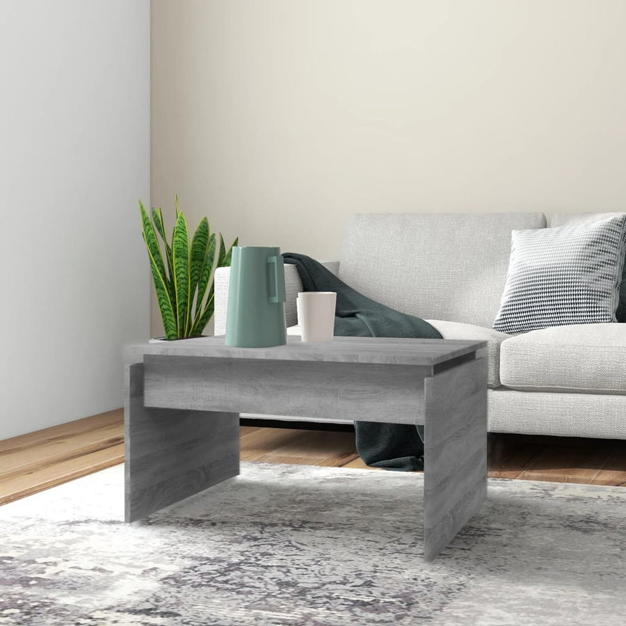 Salontafel 68X50X38 Cm Bewerkt Hout Eiken Grijs sonoma