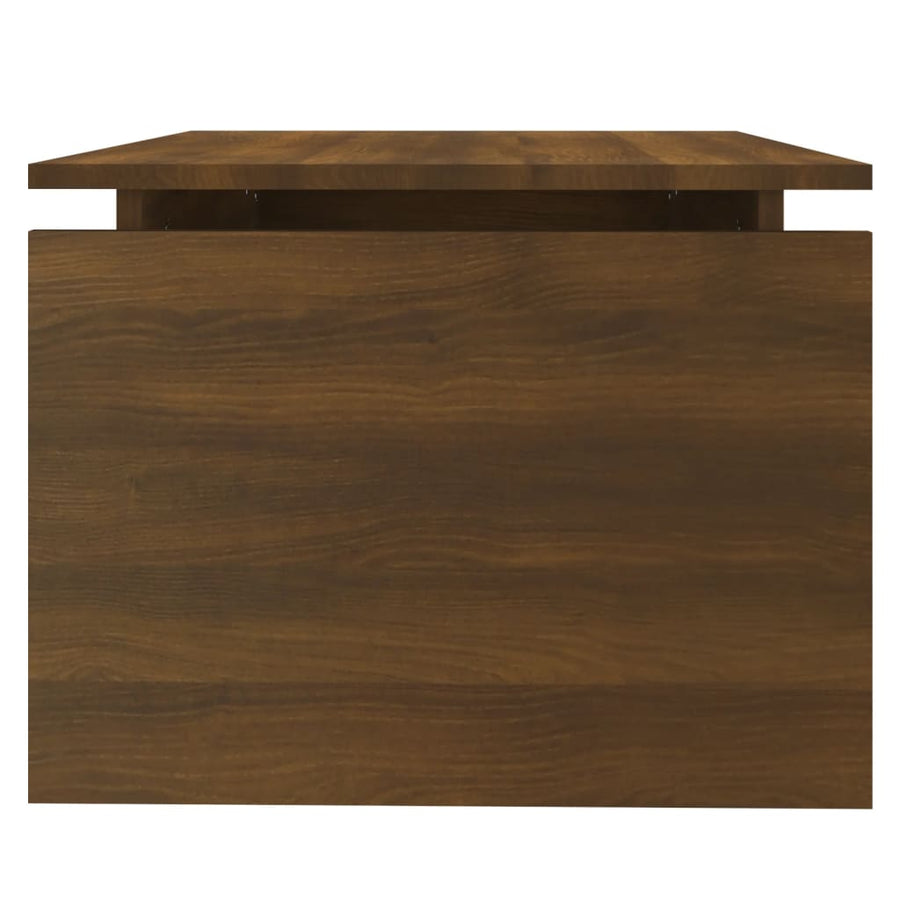 Salontafel 68X50X38 Cm Bewerkt Hout bruin eikenkleur