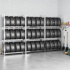 Tyre Racks 3-Tier 3 Pcs Steel Silver 3