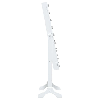 Spiegel Vrijstaand Met Led's 34X37X146 Cm Wit