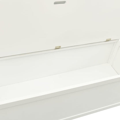 Bankje 107X45X75,5 Cm Massief Vurenhout Wit