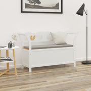 Halbankje 107x45x75,5 cm massief vurenhout wit