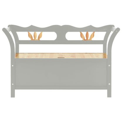 Bankje 107X45X75,5 Cm Massief Vurenhout Grijs