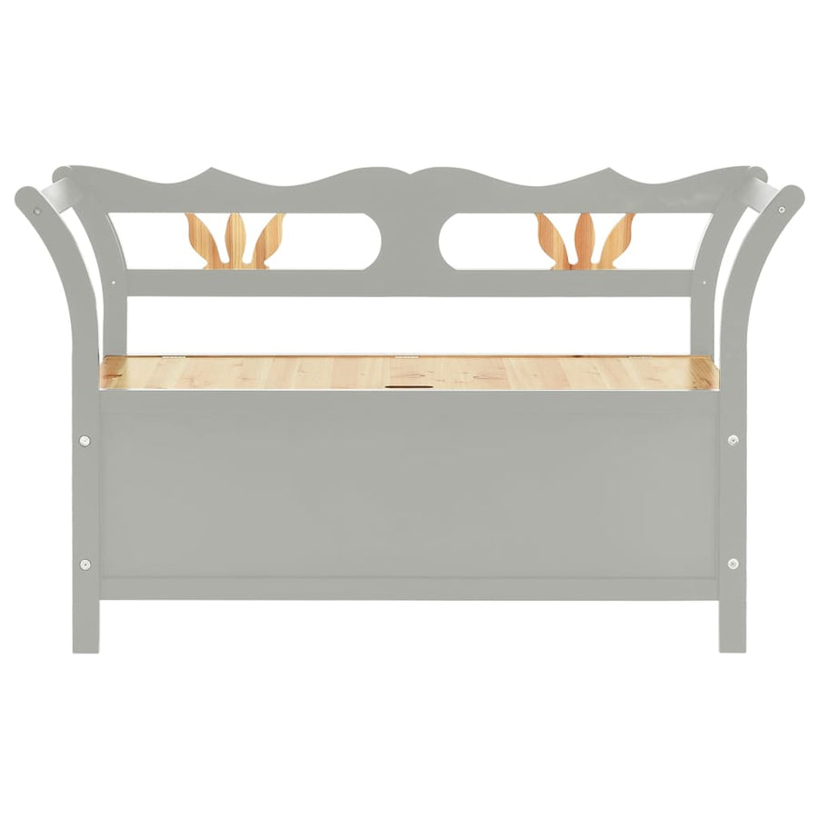 Bankje 107X45X75,5 Cm Massief Vurenhout Grijs