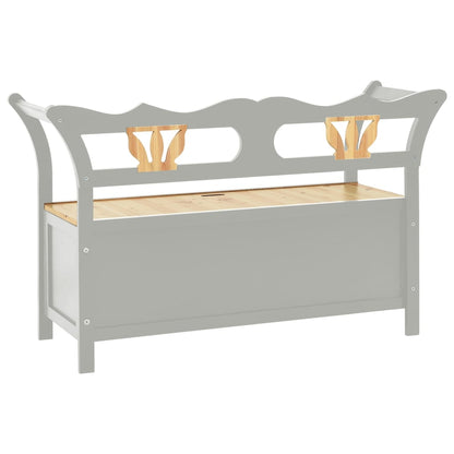 Bankje 107X45X75,5 Cm Massief Vurenhout Grijs