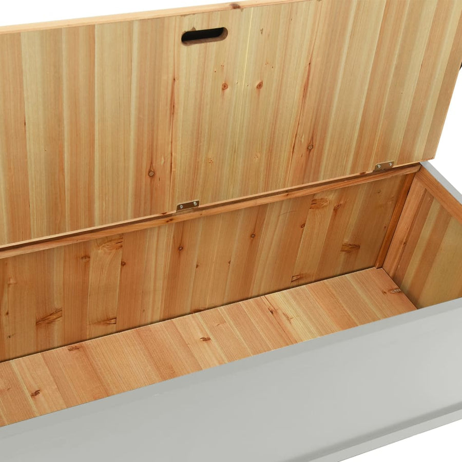 Bankje 107X45X75,5 Cm Massief Vurenhout Grijs