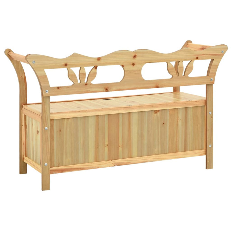 Bankje 107X45X75,5 Cm Massief Vurenhout Bruin