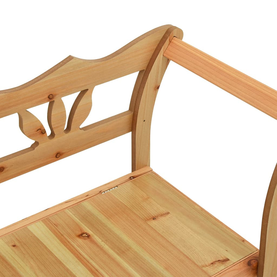 Bankje 107X45X75,5 Cm Massief Vurenhout Bruin