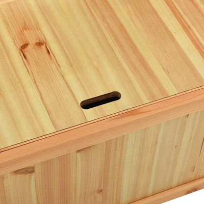 Bankje 107X45X75,5 Cm Massief Vurenhout Bruin