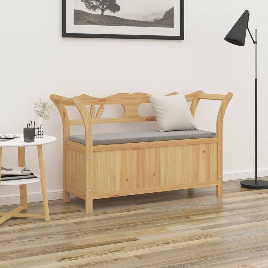 Bankje 107X45X75,5 Cm Massief Vurenhout Bruin