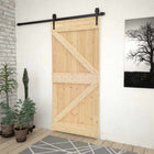 Binnendeur massief grenenhout 80x210 cm naturel