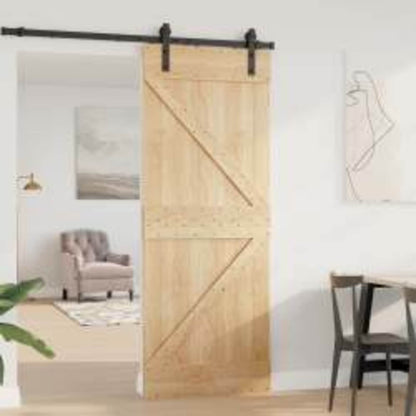 Deur NARVIK Naturel 80 x 210 cm Massief Grenenhout