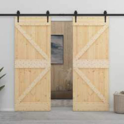 Deur NARVIK Naturel 80 x 210 cm Massief Grenenhout