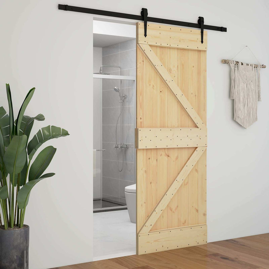 Deur NARVIK Naturel 80 x 210 cm Massief Grenenhout
