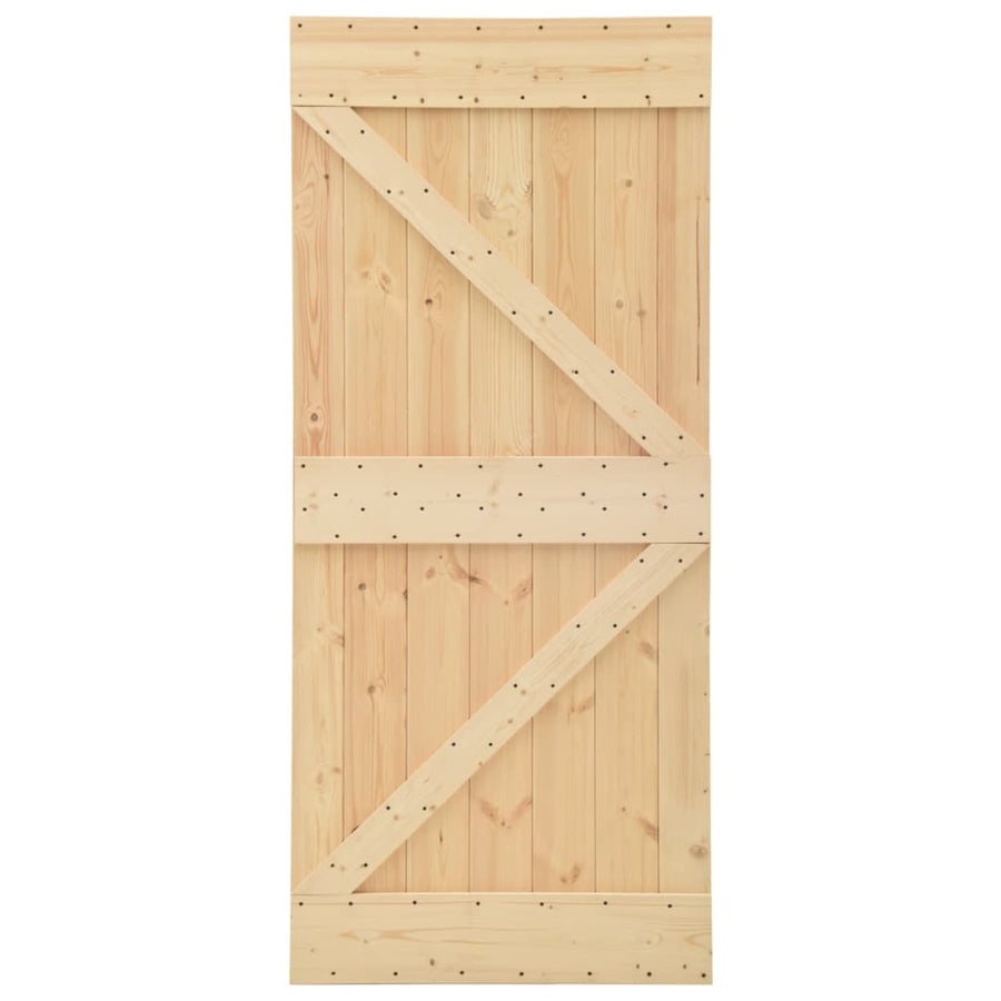 Deur NARVIK Naturel 80 x 210 cm Massief Grenenhout