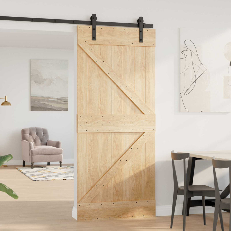 Deur NARVIK Naturel 90 x 210 cm Massief Grenenhout
