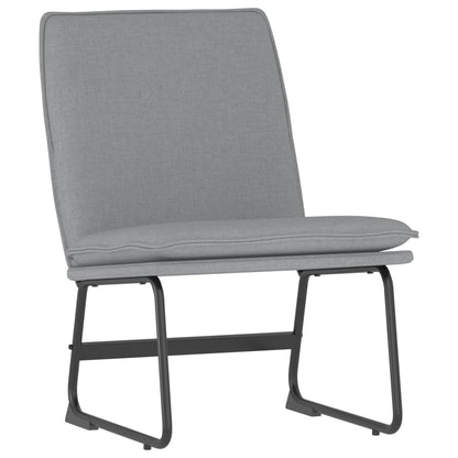 Loungestoel 52x75x76 cm stof lichtgrijs
