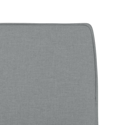 Loungestoel 52x75x76 cm stof lichtgrijs