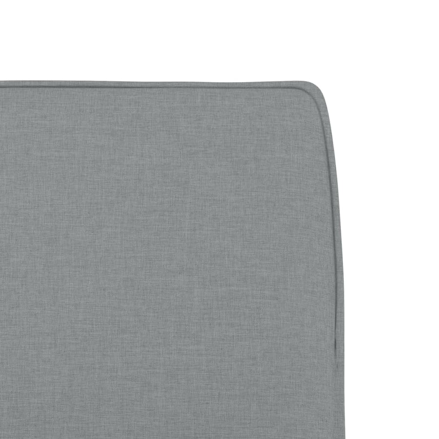 Loungestoel 52x75x76 cm stof lichtgrijs