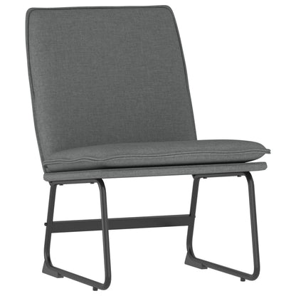 Loungestoel 52x75x76 cm stof donkergrijs