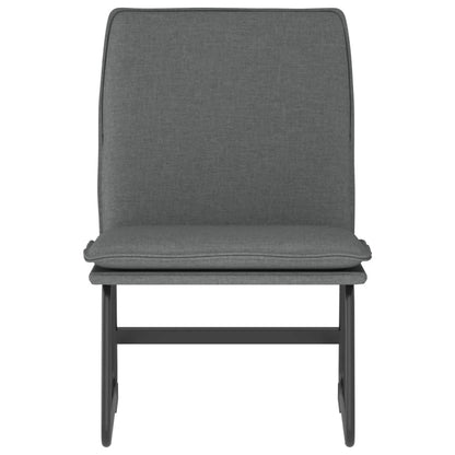 Loungestoel 52x75x76 cm stof donkergrijs